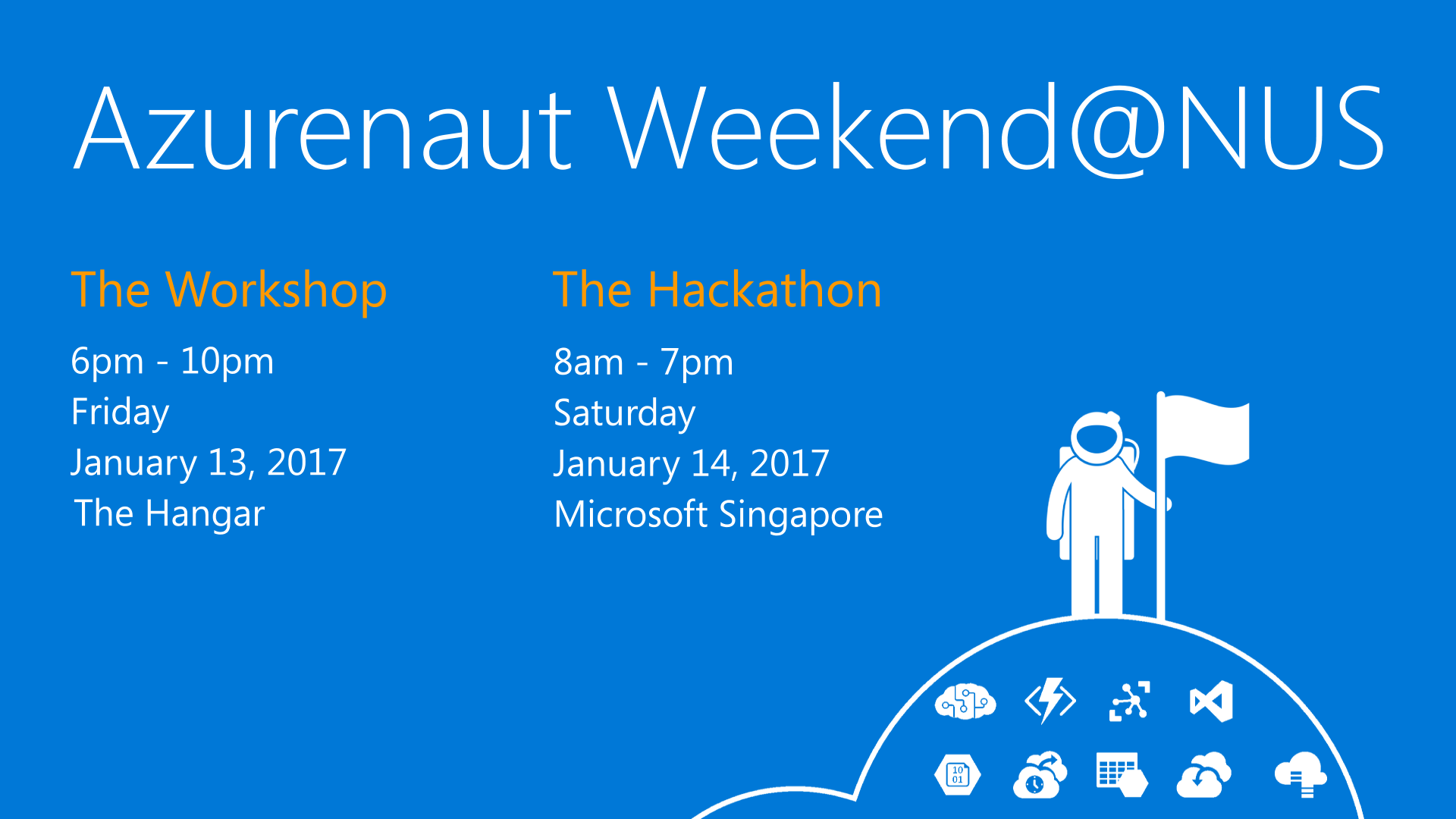 Azurenaut Weekend @ NUS Hackathon