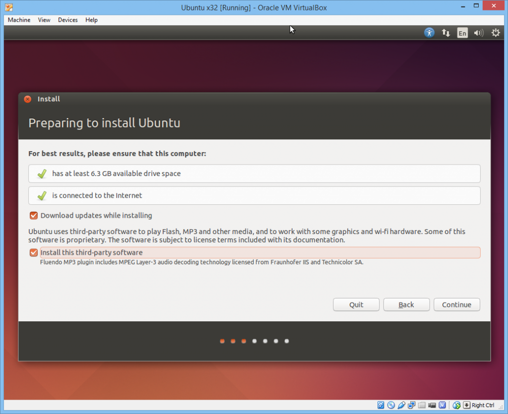 Ubuntu Installation Checklist Completed