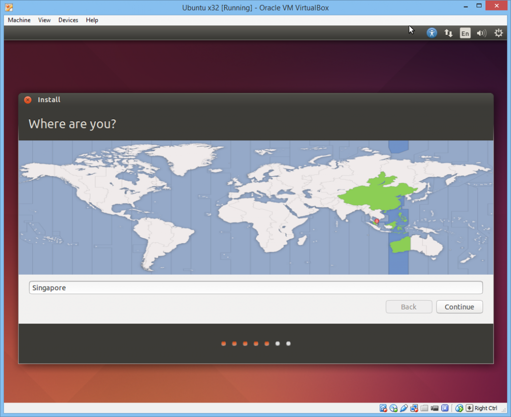 Ubuntu Time Zone Selector