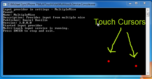 Multi-touch Service Console