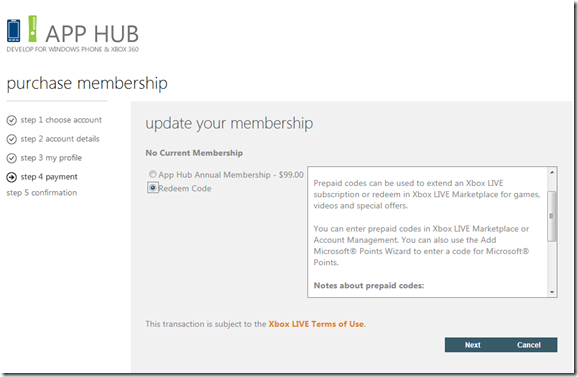 Free WP7 AppHub tokens (for Singapore-based developers only)