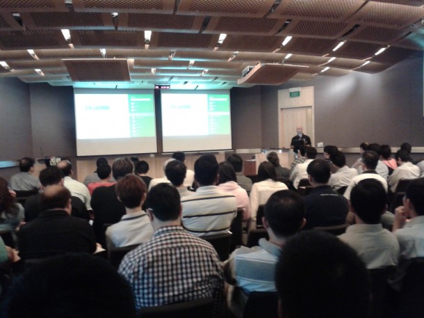 full house at Microsoft Singapore Auditorium
