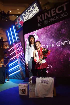 Jessica with The Ultimate Dance Champion/Singles Category Winner, Sarah Dane Camongol. 