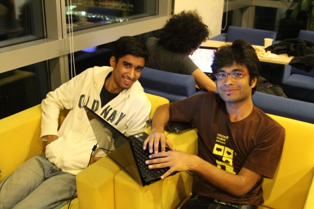 Our participants hacking away into the night!