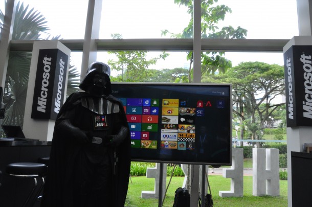 Final Pose with Windows 8