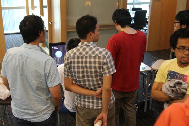 At the testing station with Windows 8 Tablet devices to test applications before submission