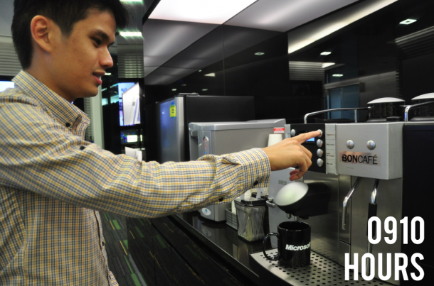 Coffee is an essential part of a DE's life - we all need a jolt of energy in the morning to get things started!