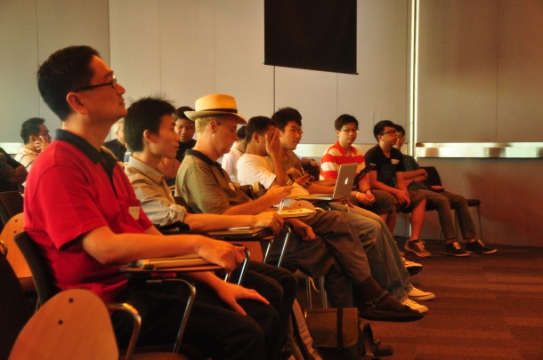 Participants listening in to the introduction