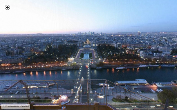 A view of Paris from the Eiffel Tower