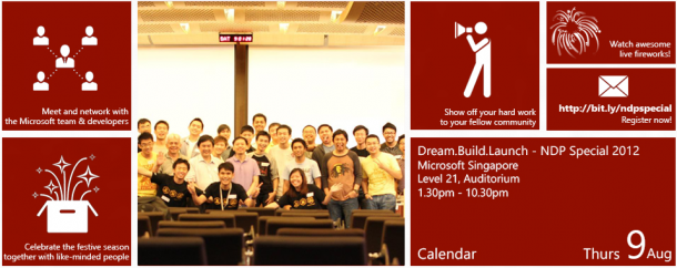 Celebrate National Day, hack some code and enjoy the fireworks on 9 Aug