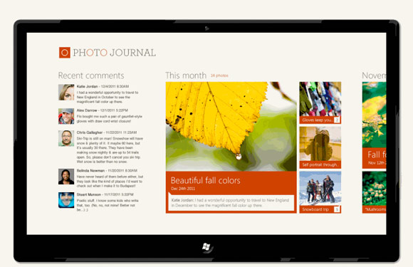 This photo journal app is clean and simple. The interaction design makes it easy to keep track of your photos.