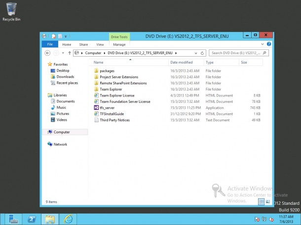 Insert Media ISO for Installation