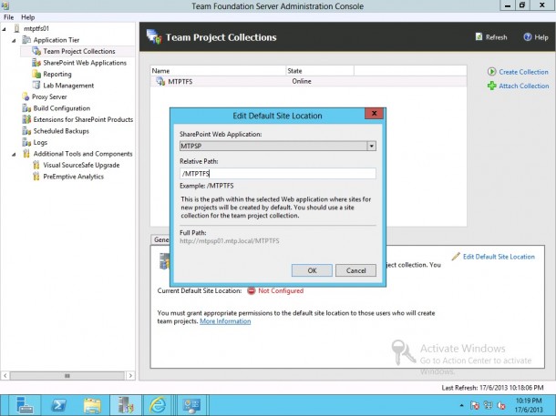 Configuring Team Project Collections