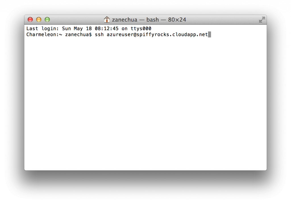 OS X Terminal OpenSSH