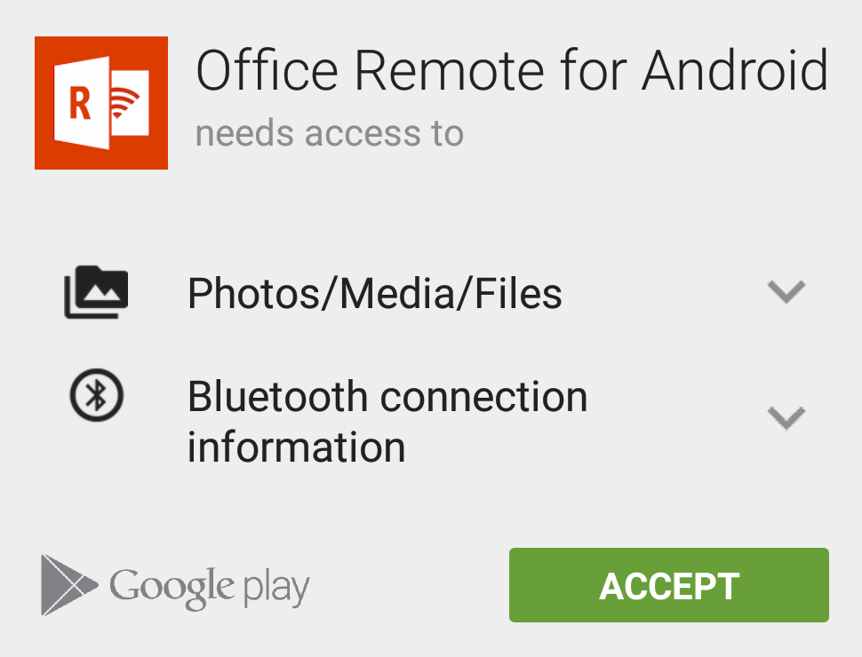 Click on the Install and accept the access right
