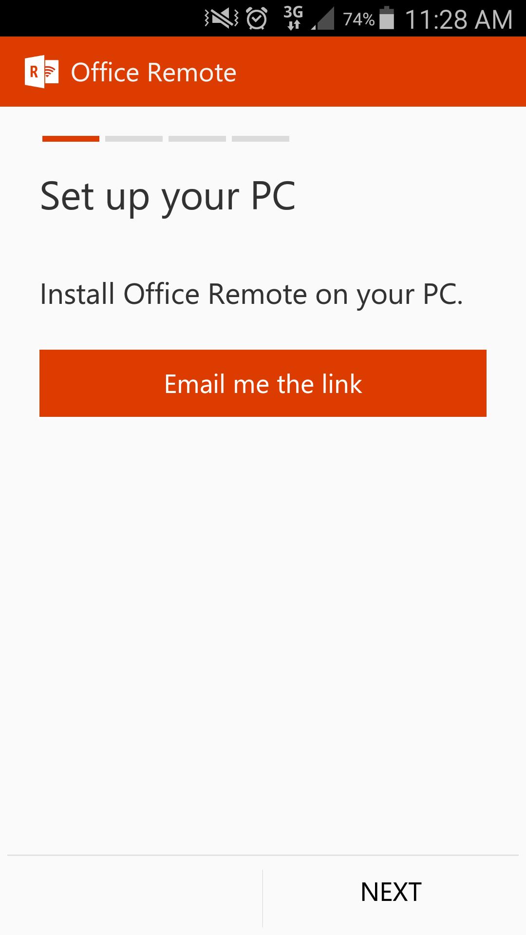 Microsoft Office Remote PC Setup