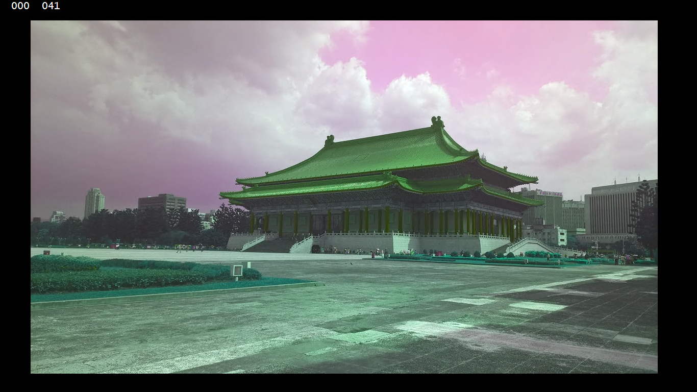Applied Hue Rotation Effect with angle = 90 degrees.