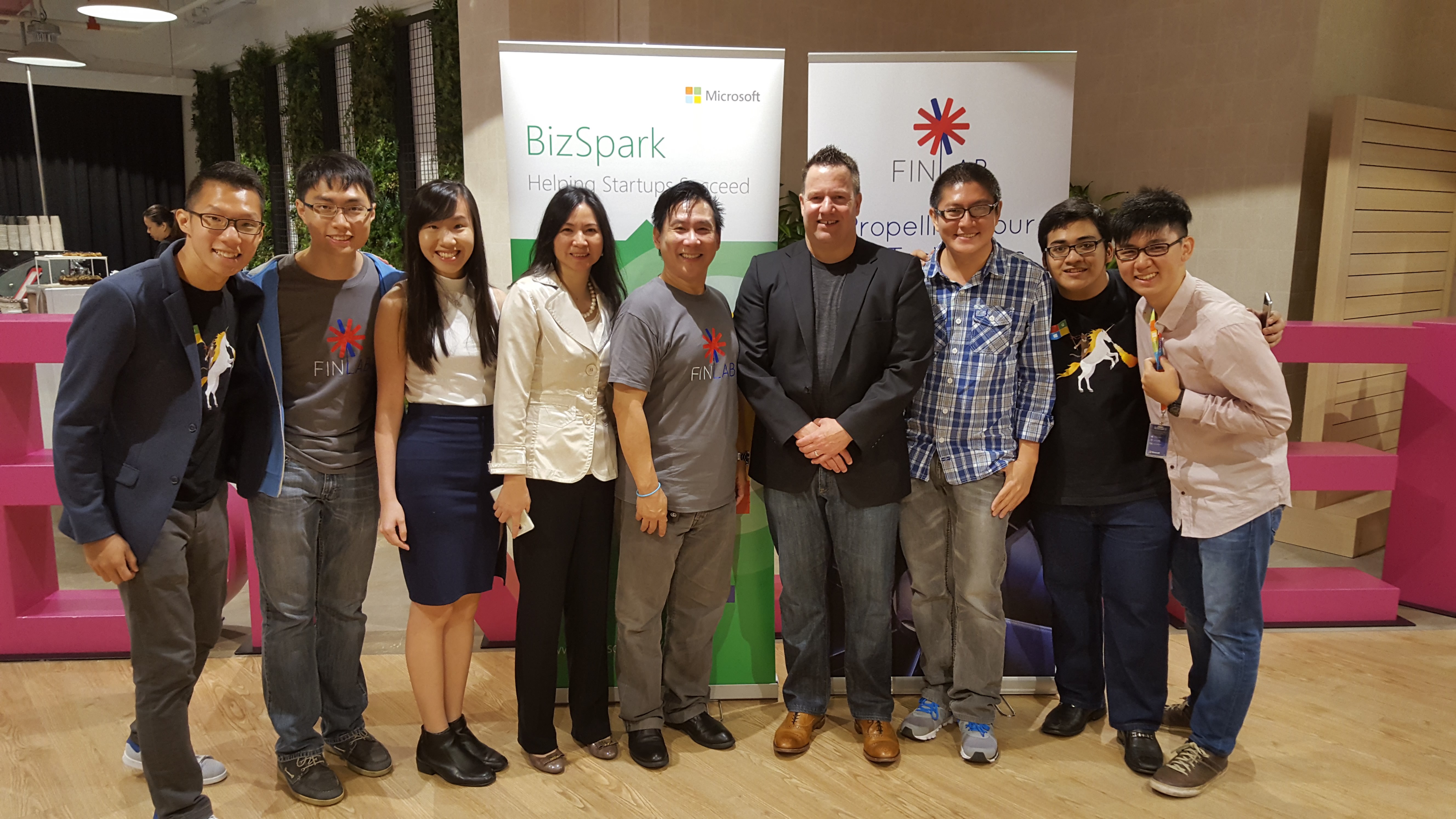 Group photo of Microsoft and BASH members